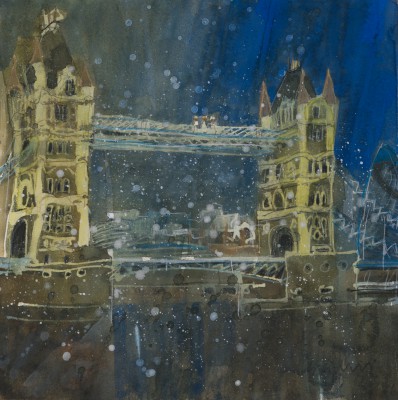 SUSAN BROWN - dusk, tower bridge